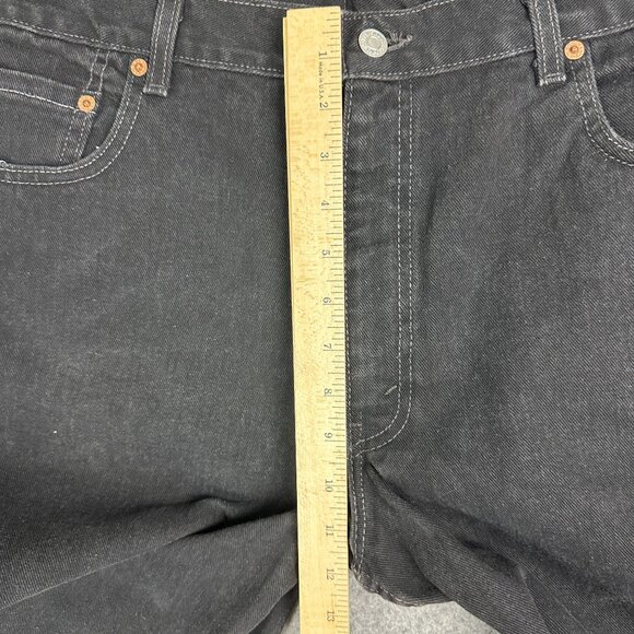 Vintage Levi's 560 Jeans Men 36x30 Black Baggy Denim Loose Fit Tapered Leg - Picture 14 of 15